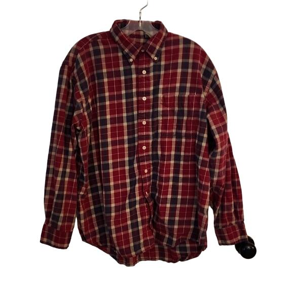 American Eagle Flannel Plaid Buttondown, XL - Picture 1 of 6